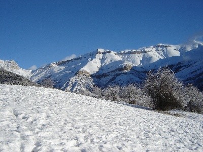 Du Villars Haut - Péone le 01 Janvier 2013 